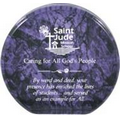 Aurora Round Purple Marbleized Acrylic Award / Freestanding - 4" Diameter